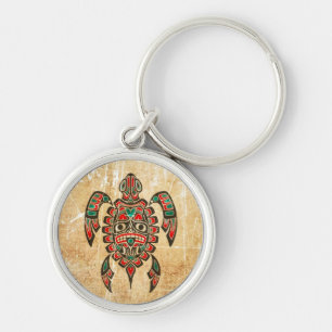 Porte-clés Tortue de mer rayée et portée d'esprit de Haida