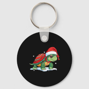 Porte-clés Tortue de Noël Père Noël Sea Turtle Beach Lover Oc