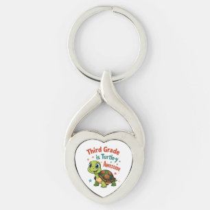 Porte-clés Tortue de troisième année Awesome 3e année Retour