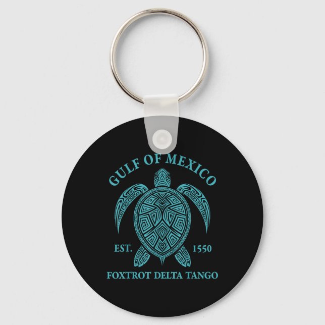 Porte-clés Tortue Du Golfe Du Mexique Delta Tango Est 1550 (Recto)
