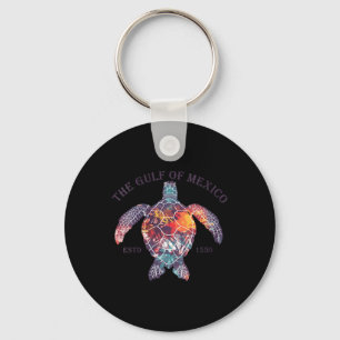 Porte-clés Tortue Du Golfe Du Mexique Vintage Drôle À col V