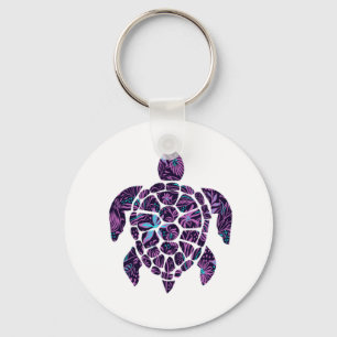Porte-clés Tortue florale