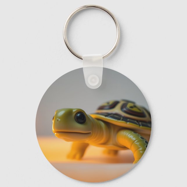 Porte-clés Tortue sur une bougie en feu (Recto)