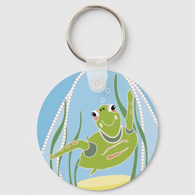 Porte-clés Tortue tendance (Recto)