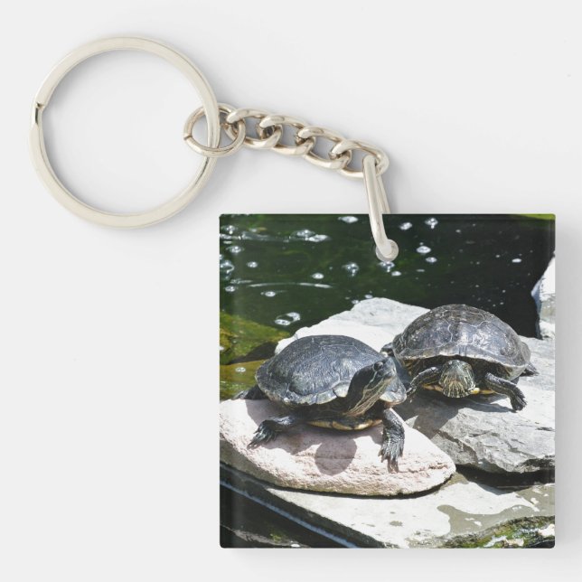 Porte-clés Tortues jumelles - (Devant)