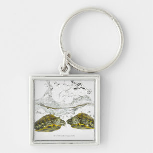 Porte-clés Tortues rouges de glisseur