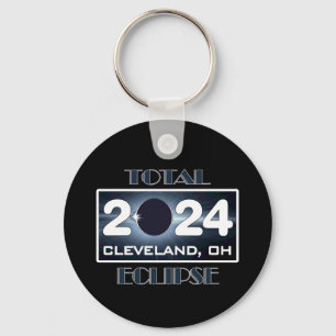 Porte-clés Total Eclipse Cleveland Ohio 2024 Parcours de la T