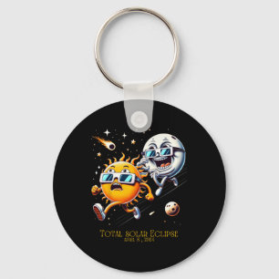 Porte-clés Total Éclipse Solaire 8-4-2024 Soleil Fuite Eclips