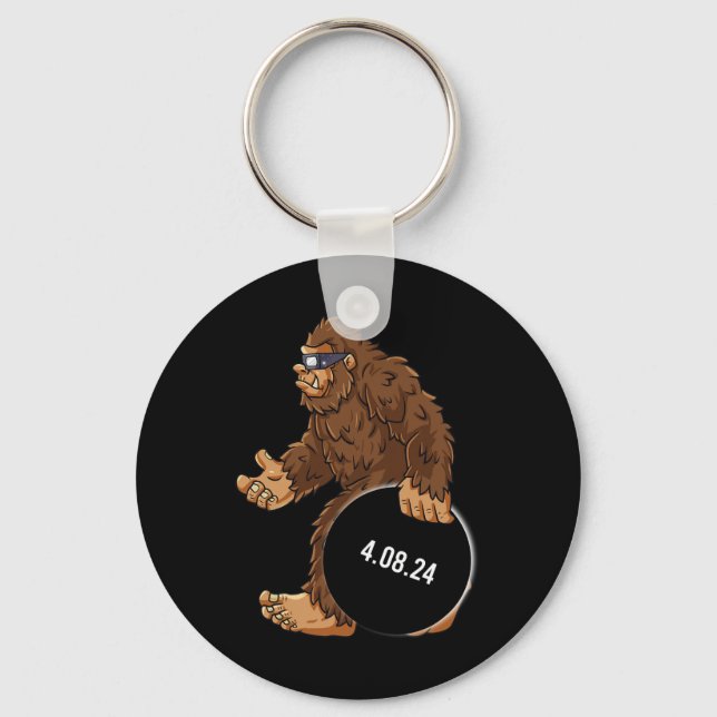 Porte-clés Total Solaire Eclipse 04.08.2024 Bigfoot Fun Boys  (Recto)