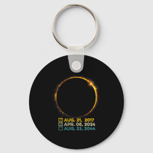 Porte-clés Total Solaire Eclipse 2024 Totalité Liste de contr