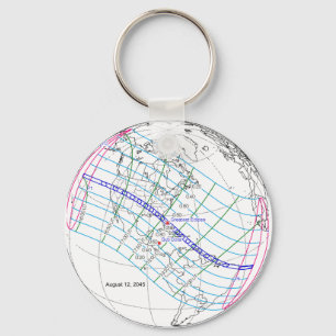 Porte-clés Total Solaire Eclipse 2045 Global Path