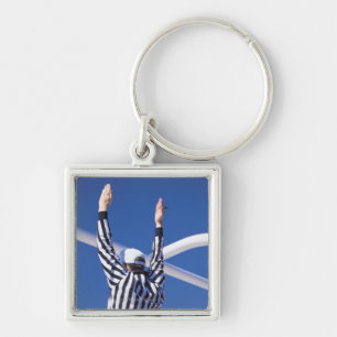 Porte-clés Touchdown de signalisation d'arbitre ou champ