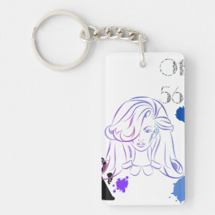 Porte-clés Touche de couleurs aquarelles