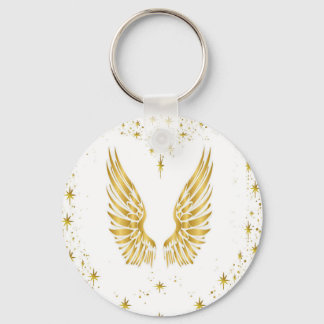 Porte-clés Touche du bouton Angel Wings