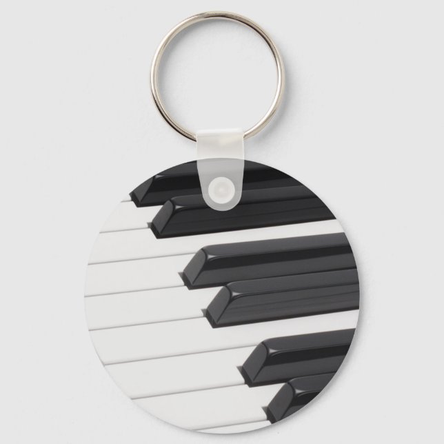Porte-clés Touches clavier pour piano ou organe (Recto)