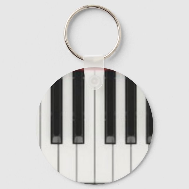 Porte-clés Touches de clavier de piano (Recto)