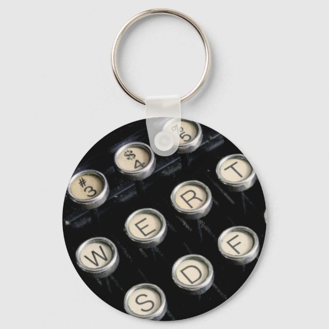 Porte-clés Touches de machine à écrire (Recto)