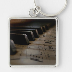 Porte-clés Touches de piano de musique antique