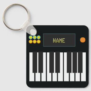 Porte-clés Touches Piano personnalisées Clavier Porte - clé N