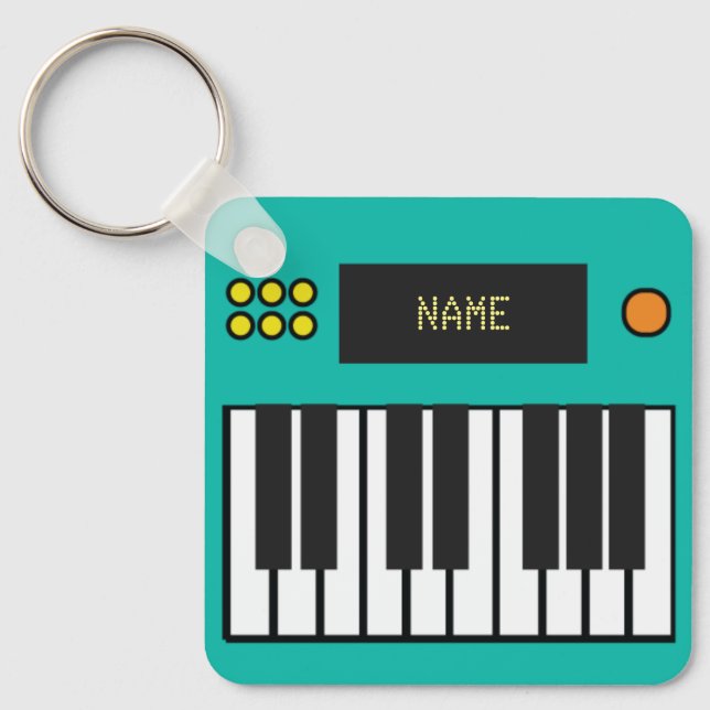 Porte-clés Touches Piano personnalisées Clavier Porte - clé T (Recto)