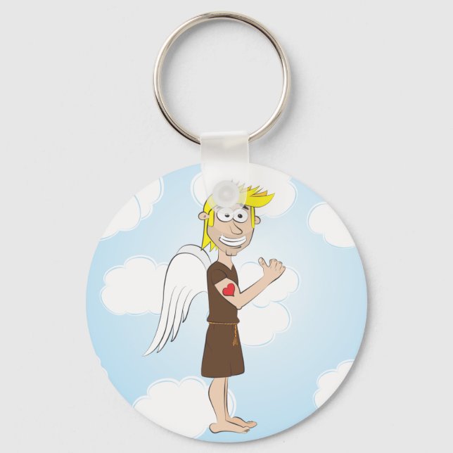 Porte-clés Tough Angel with heart tattoo keychain (Recto)