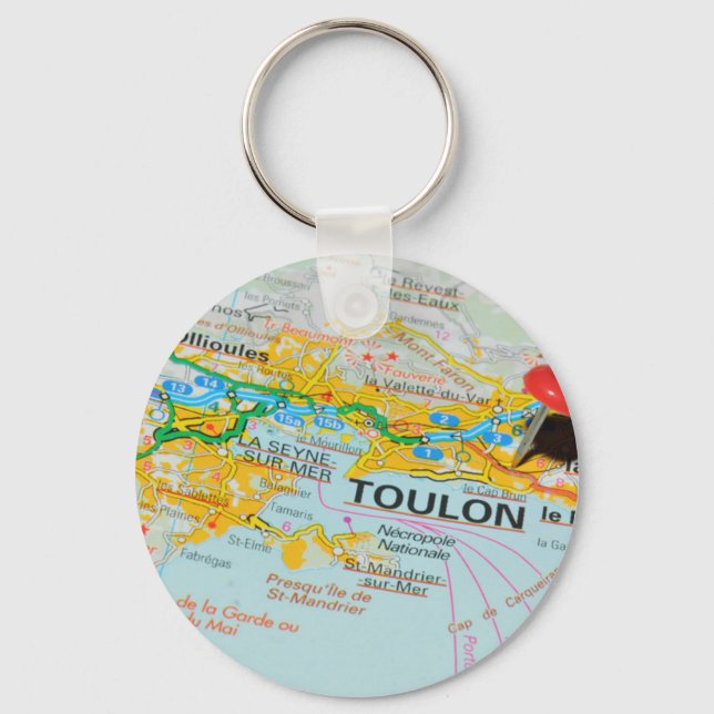 Porte-clés Toulon, France (Recto)