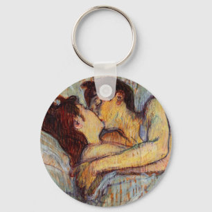 Porte-clés Toulouse-Lautrec dans le lit le porte - clé de