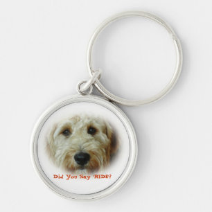Porte-clés Tour drôle de voiture de chien de griffonnage