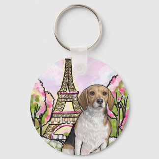 Porte-clés tour eiffel beagle paris