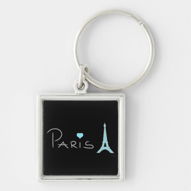 Porte-clés Tour Eiffel de Paris (Devant)