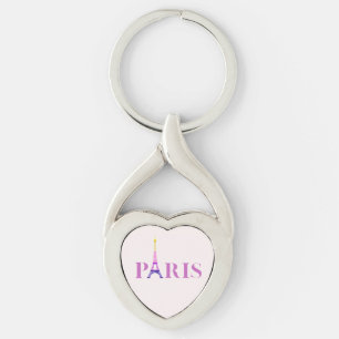 Porte-clés Tour Eiffel-Paris-Vibrant et Coloré-
