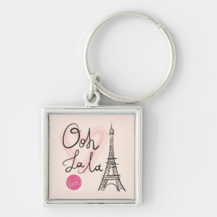 Porte-clés Tour Eiffel tiré par la main