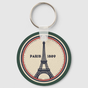 Porte-clés Tour Eiffel vintage Paris 1889