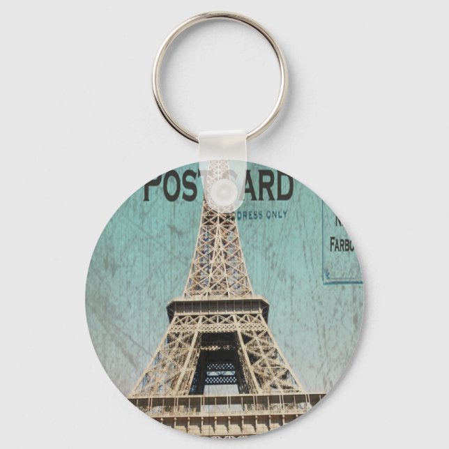 Porte-clés Tour Postcard de Paris (Recto)