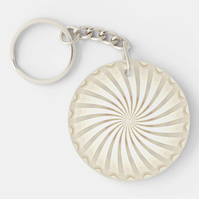 Porte-clés Tourbillon Crème Beige (Devant)