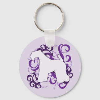 Porte-clés Tourbillon pourpre Kerry Blue Terrier
