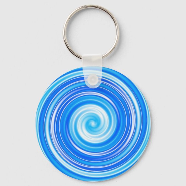 Porte-clés Tourbillons bleus (Recto)