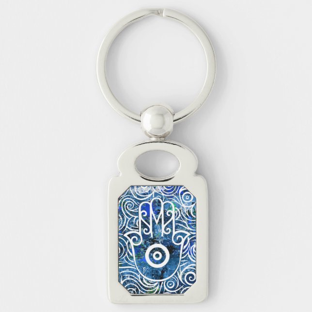 Porte-clés Tourbillons Hamsa (Devant)