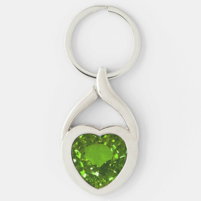Porte-clés Tourmaline Gemstone Green (Devant)