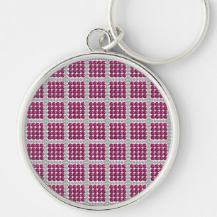 Porte-clés Tourmaline rose diamant
