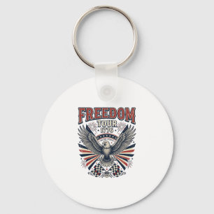 Porte-clés Tournée Liberté 1776 Vintage Eagle Patriotic Shirt