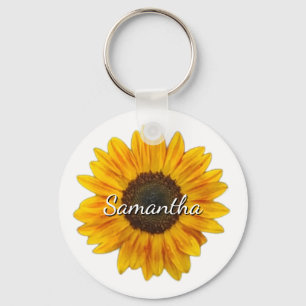 Porte-clés Tournesol avec un nom 