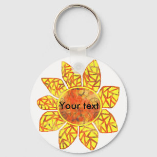 Porte-clés Tournesol de motif, votre porte - clé des textes