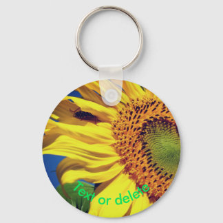 Porte-clés Tournesol Et Invité Personnalisé