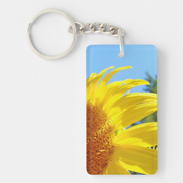 Porte-clés Tournesol Jaune Clair Été (Devant)