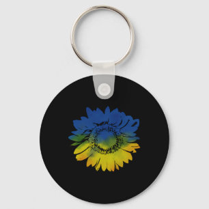 Porte-clés Tournesol Pour Les Couleurs Du Drapeau De L'Ukrain