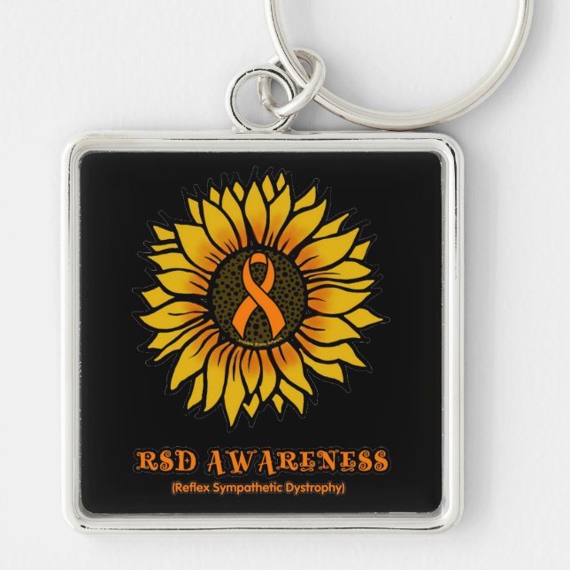 Porte-clés Tournesol/sensibilisation...RSD (Devant)