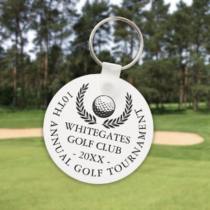Porte-clés Tournoi de golf au club classique personnalisé