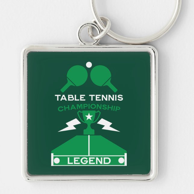 Porte-clés Tournoi de tennis de table (Devant)