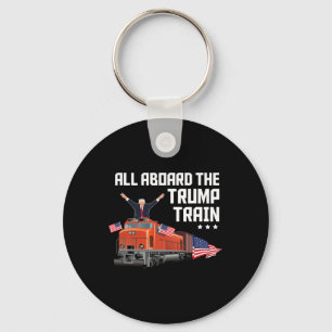 Porte-clés Tous à bord du train Trump America Patriot Trump S